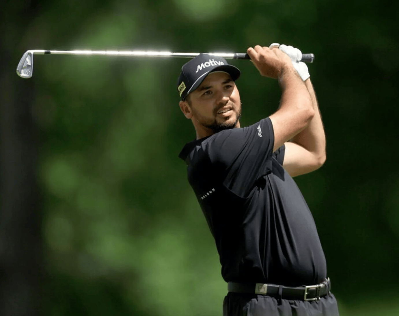 Malbon セットアップ上下＋帽子プレゼント 黒3点✨特典付き美品 Malbon ゴルフウェア3点セット+帽子特典✨ブラック美品⛳ malbon」の